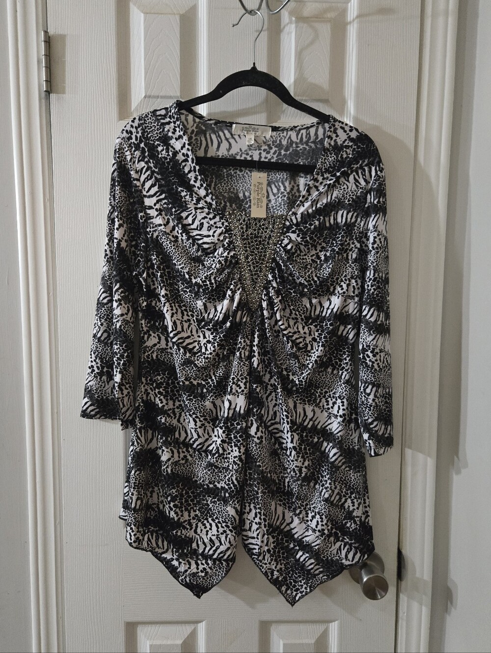 Nwt 1x boutique slinky blouse